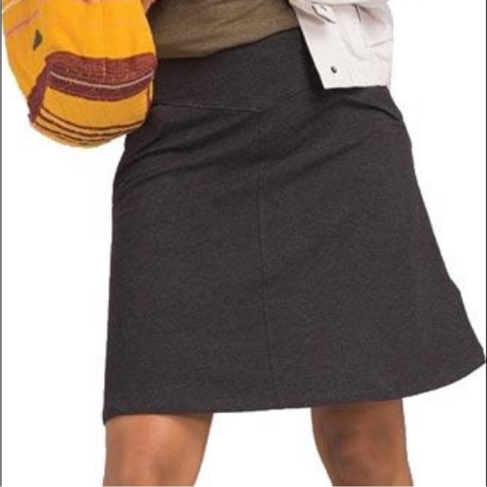 Prana Navy Adella A Line Pocket Skirt M